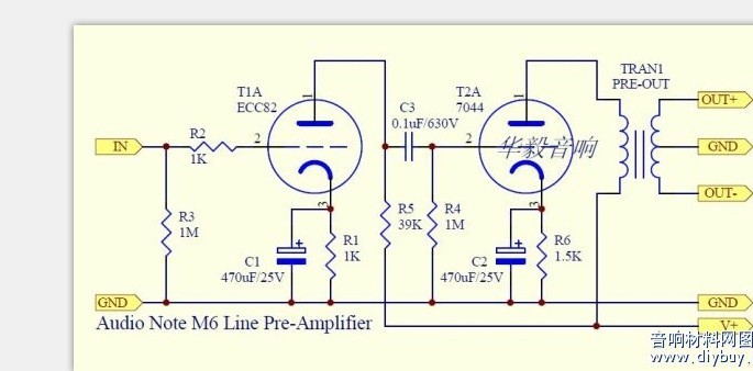 audionote的m6前级电路